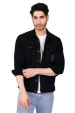 Mens Black Denim Jacket