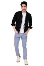 Dor Men's Denim Jacket | Black - Image 2