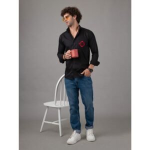 casual hand embroidered shirt