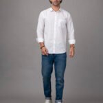 Dor Casual hand painted shirt-Pure Cotton Slim Fit Shirt