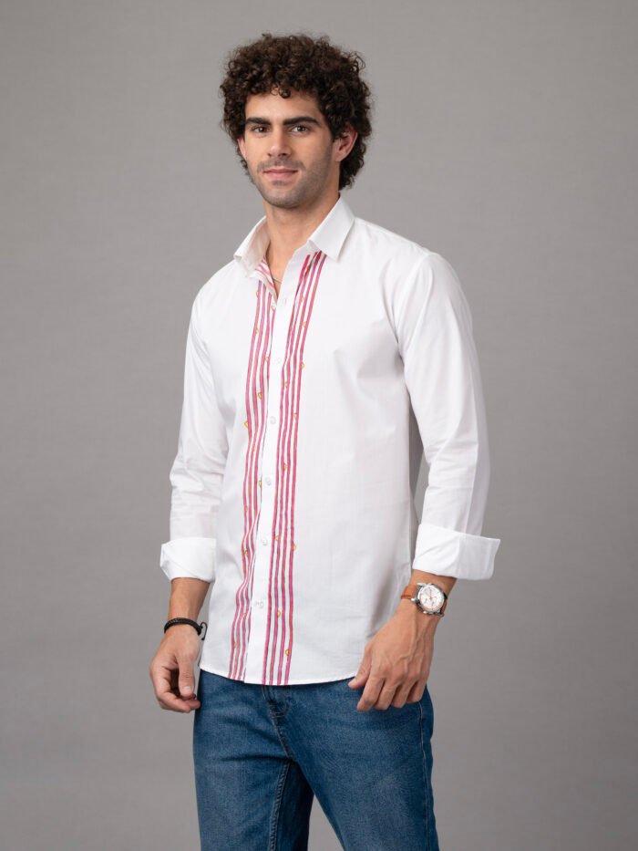 vertical stripe shirt