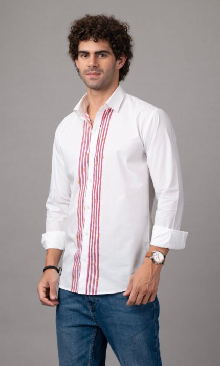 vertical stripe shirt