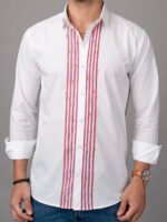 Dor Casual hand painted shirt-Vertical stripe - Image 6