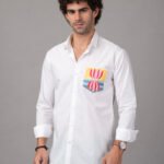 Dor Casual hand painted shirt- Lotus