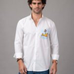 Dor Casual hand painted shirt-Playful Fish