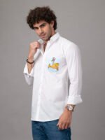 Dor Casual hand painted shirt-Playful Fish - Image 3