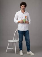 Dor Casual hand painted shirt-Layered fish - Image 4