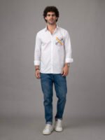 Dor Casual hand painted shirt-Concentric line - Image 5