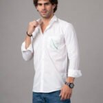 Dor Casual hand embroidered shirt-Leaf