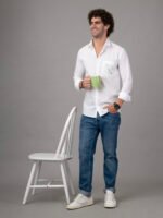 Dor Casual hand embroidered shirt-Leaf - Image 3