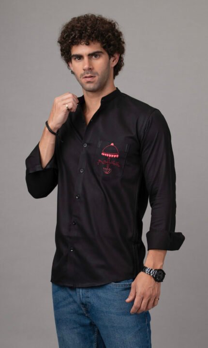 hand embroidered shirt Buddhist