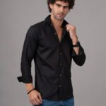 Dor Casual Cotton Shirt-Pure Cotton Slim Fit Shirt with Wooden Button