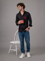 Dor Casual hand embroidered shirt-Buddhist mandala design - Image 4