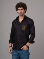 Casual Hand Embroidered Shirt