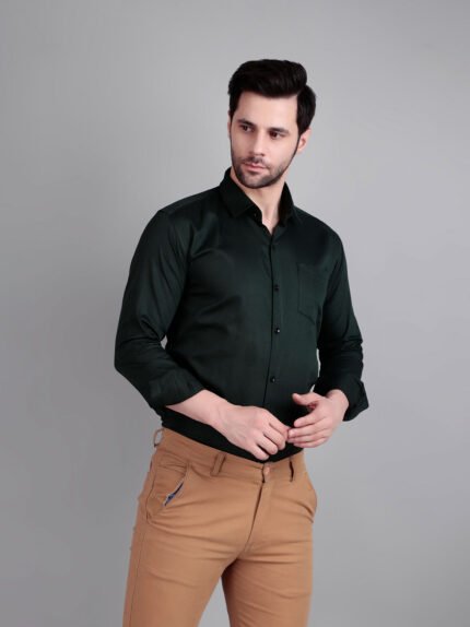 solid semi formal shirt