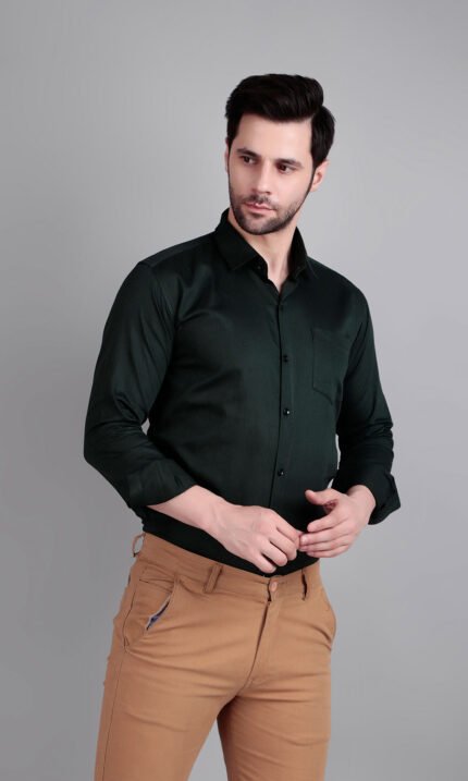 solid semi formal shirt