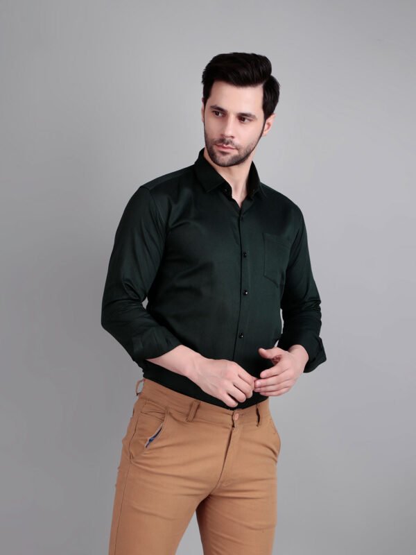 solid semi formal shirt