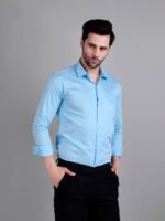 Sky Blue Semi Formal Shirt