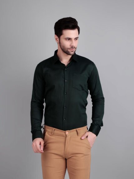 solid semi formal shirt