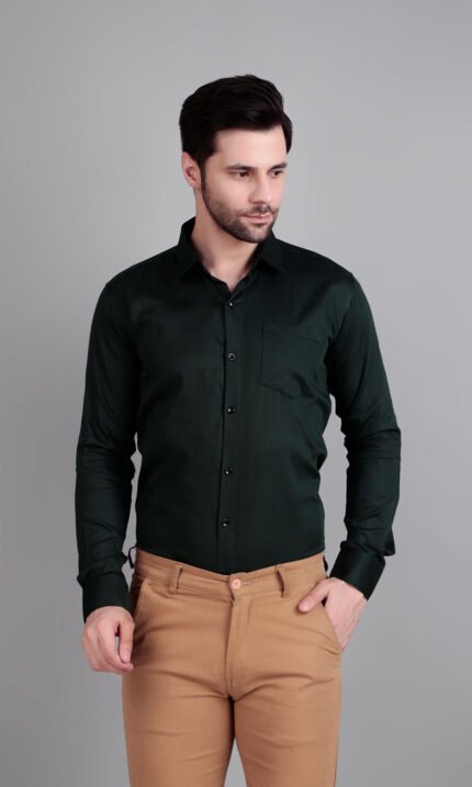 solid semi formal shirt