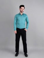 blue formal shirt