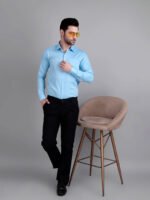 Sky Blue Semi Formal Shirt