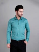 Dor Solid Semi Formal shirt-Blue