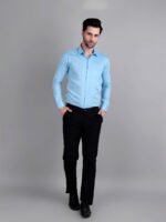 Dor Solid Semi Formal shirt- Sky Blue - Image 7