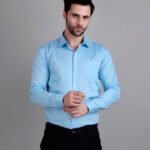 Sky Blue Semi Formal Shirt