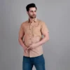 Embroidered Half Shirt