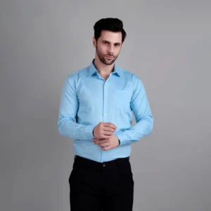 Sky Blue Semi Formal Shirt