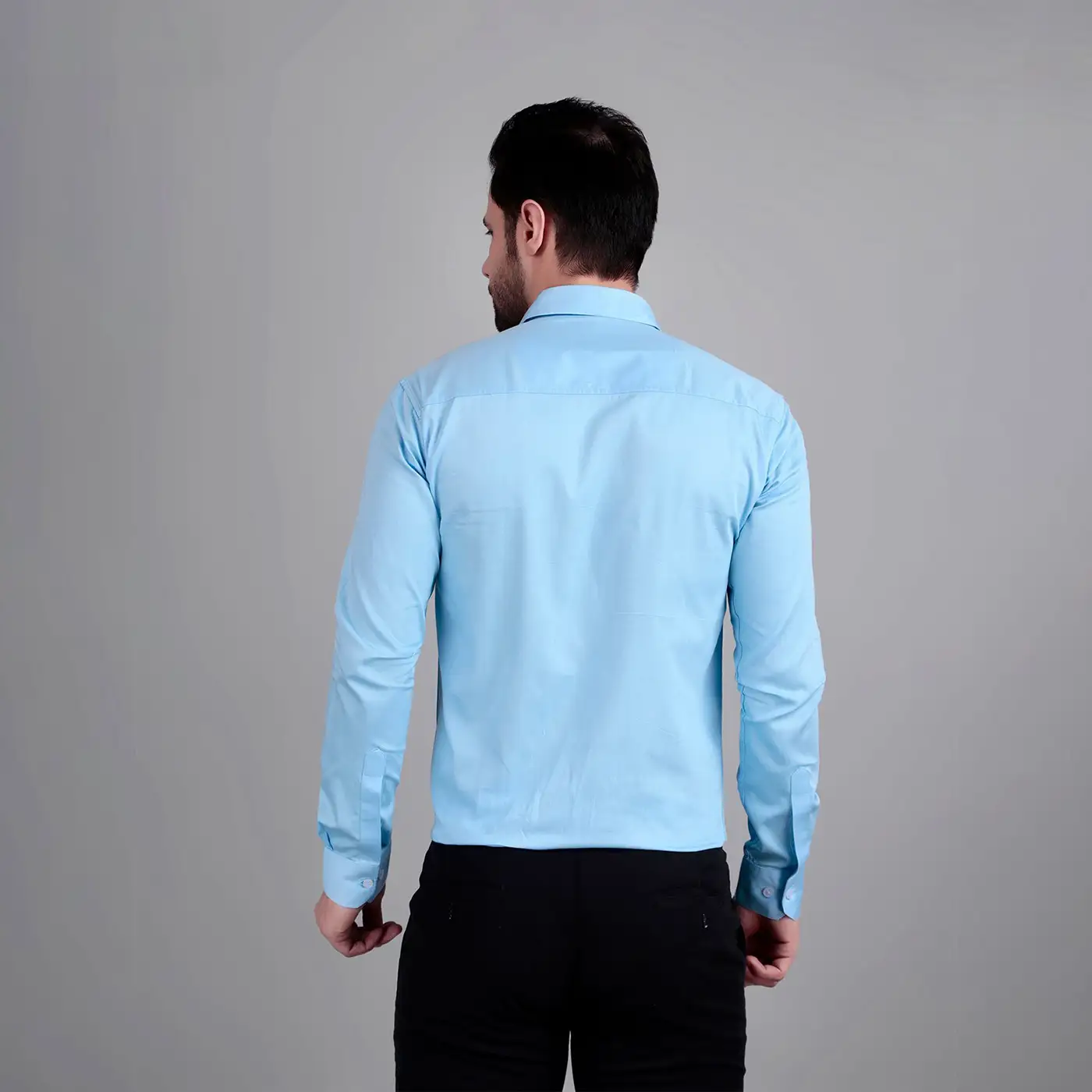 Sky Blue Semi Formal Shirt