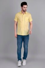 Dor Casual Half Shirt-Yellow - Image 2