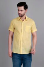 Dor Casual Half Shirt-Yellow - Image 3