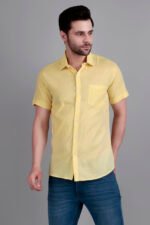 Dor Casual Half Shirt-Yellow - Image 4