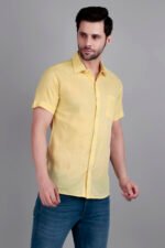 Dor Casual Half Shirt-Yellow - Image 5