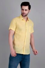 Dor Casual Half Shirt-Yellow - Image 5