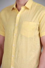 Dor Casual Half Shirt-Yellow - Image 6