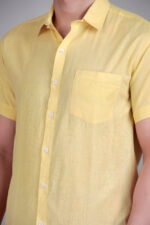Dor Casual Half Shirt-Yellow - Image 6