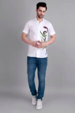 Dor Casual Hand Painted Half Shirt - Image 3