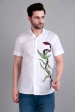 Dor Casual Hand Painted Half Shirt - Image 4