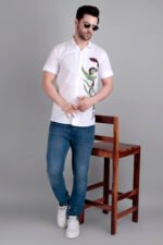 Dor Casual Hand Painted Half Shirt - Image 2