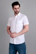 Dor Casual Half Shirt- White - Image 5