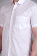 Dor Casual Half Shirt- White - Image 4