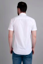Dor Casual Half Shirt- White - Image 7