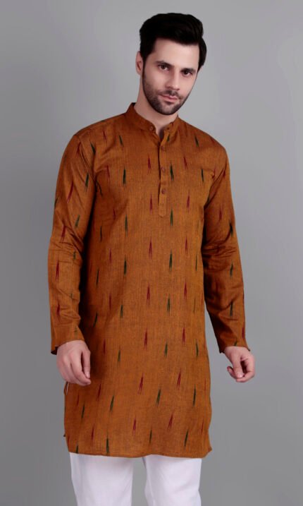 handloom ikkat kurta