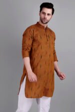 Dor Handloom Ikkat Kurta - Image 3