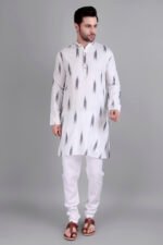 Dor Handloom Ikkat Kurta - Image 3