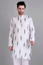 Dor Handloom Ikkat Kurta - Image 4