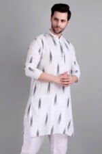 Dor Handloom Ikkat Kurta - Image 2